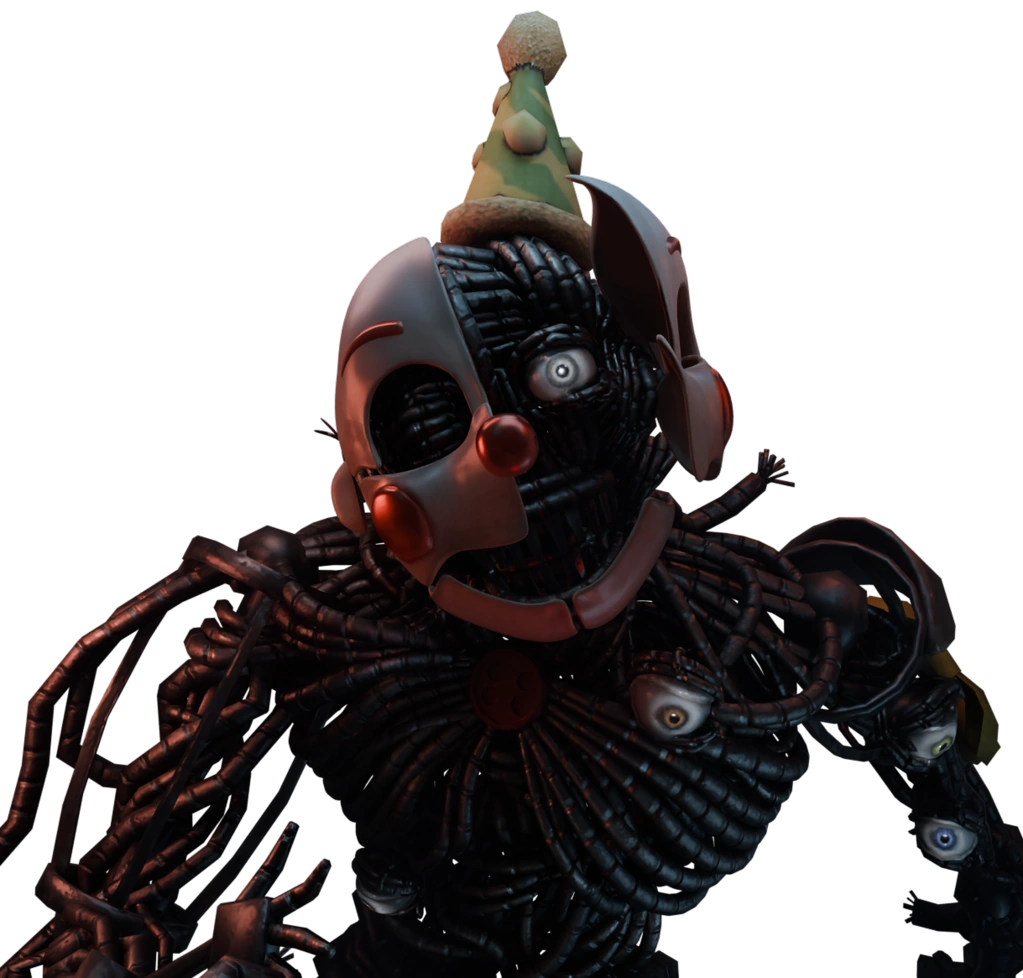 Ennard, a mass of endoskeleton parts and eyes